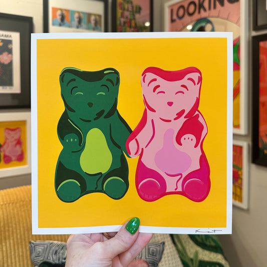 Gummy Bears - Yellow - Art Print