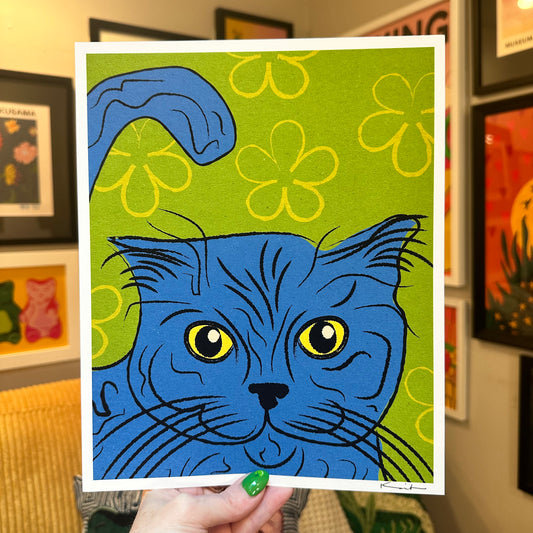 Curious Cat - Art Print