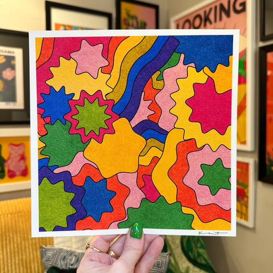 Rainbow Bloom - Art Print