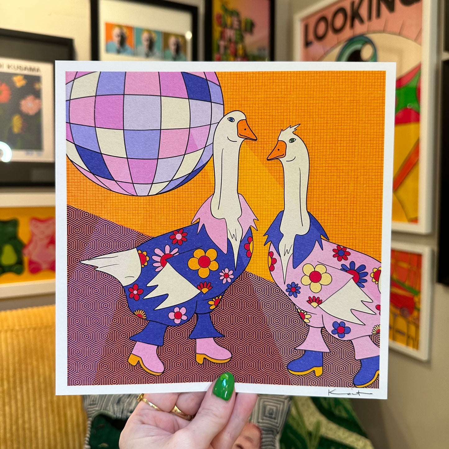 Groovy Geese - Art Print