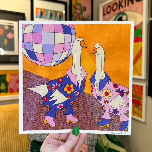 Groovy Geese - Art Print