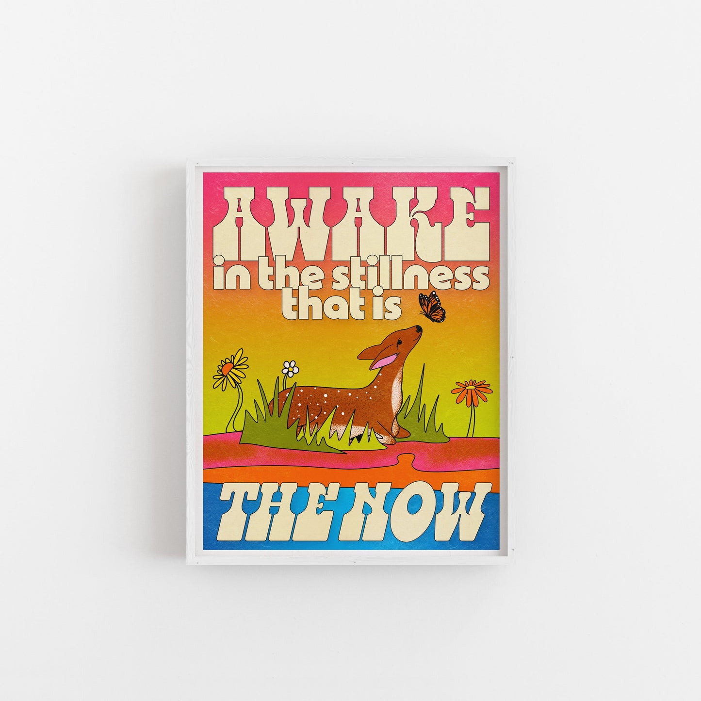 Awake In the Stillness That is The Now - Art Print Art Print by Posse Paper Goods