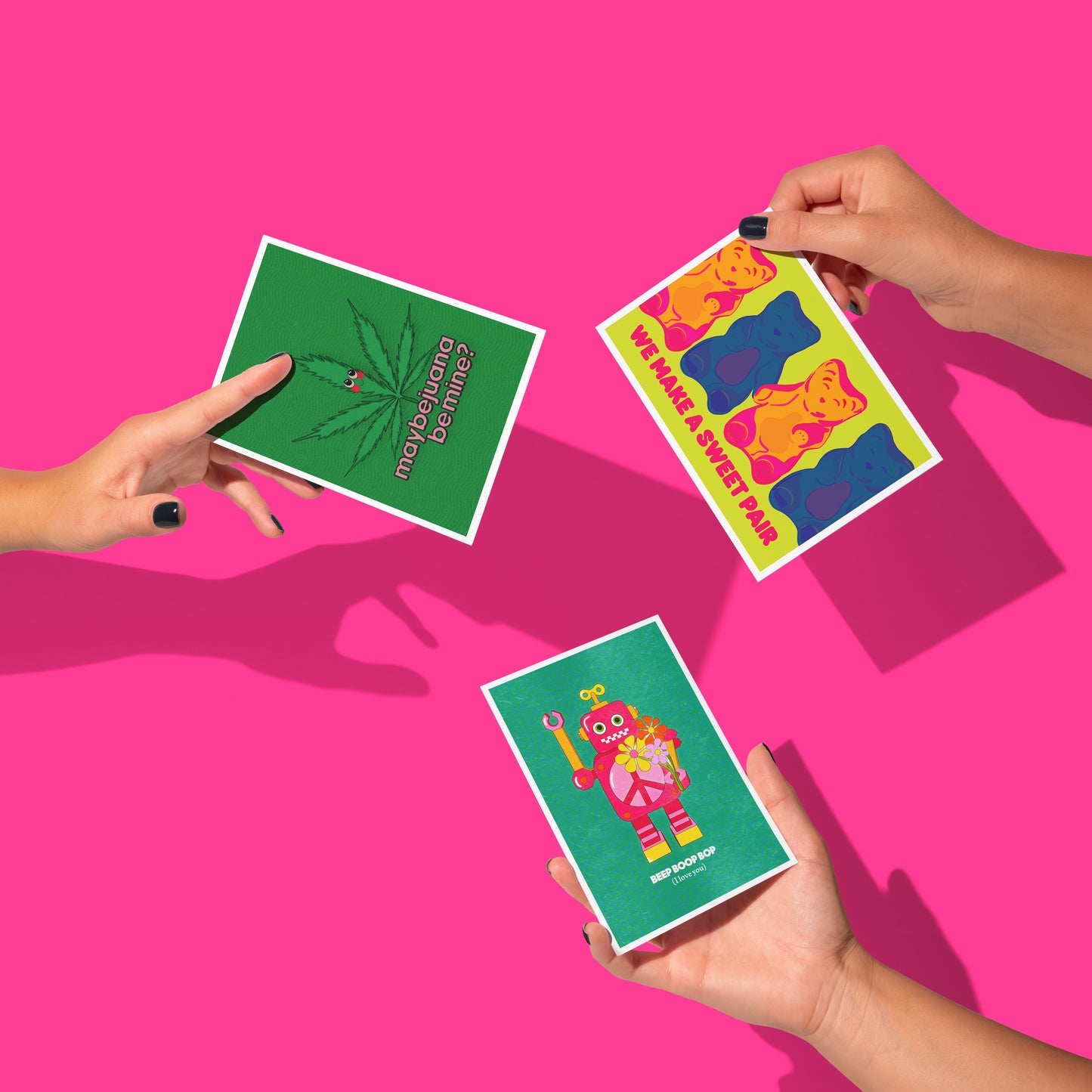 Beep Boop Bop (I Love You) | Robot Greeting Card Cards by Posse Paper Goods