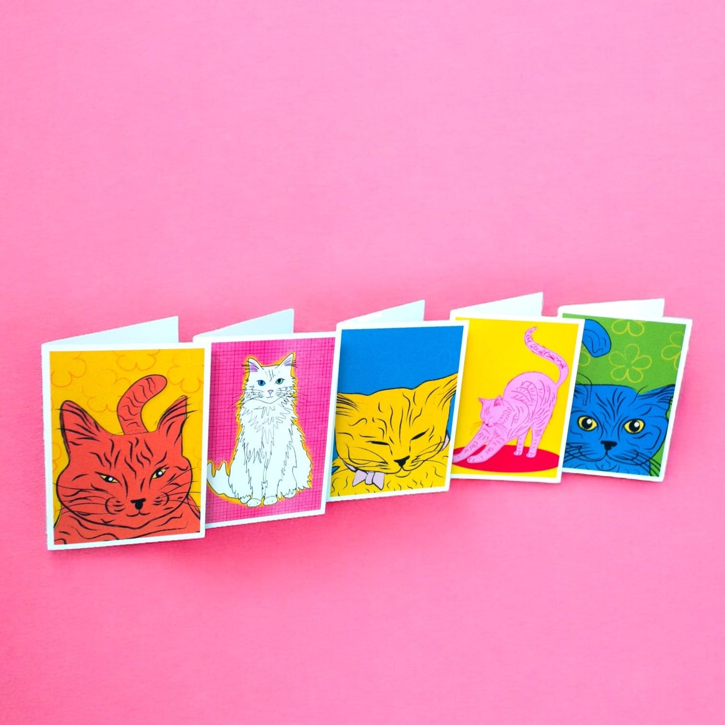 Cat Card Set | Greeting Cards (Set of 5) Cards by Posse Paper Goods