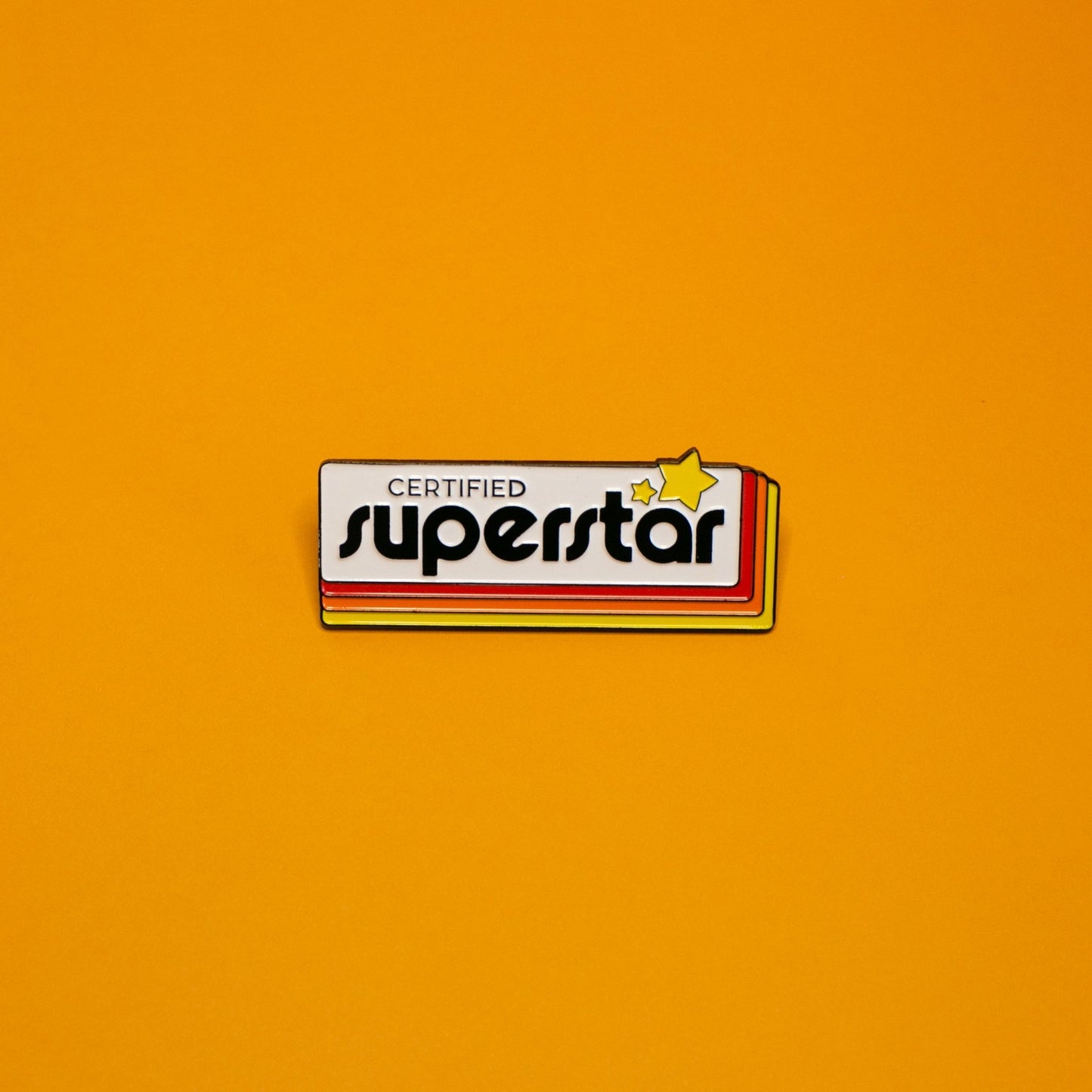 Certified Superstar Pin Enamel Pins by Posse Paper Goods