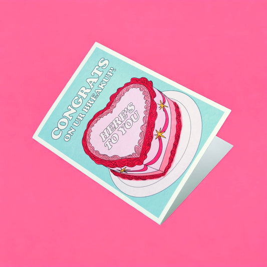Congrats on Ur Breakup! | Greeting Card Cards by Posse Paper Goods