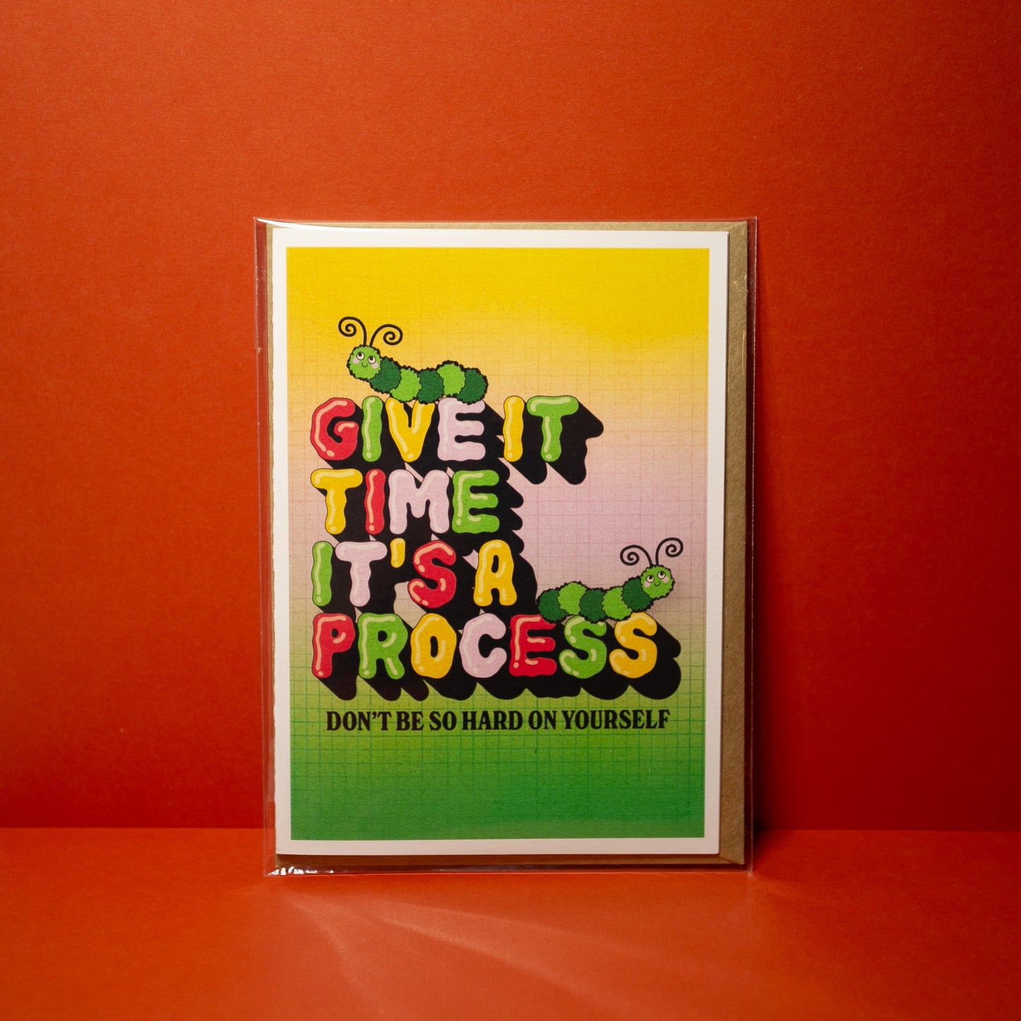 Don't Be So Hard On Yourself | Encouragement Greeting Card Cards by Posse Paper Goods