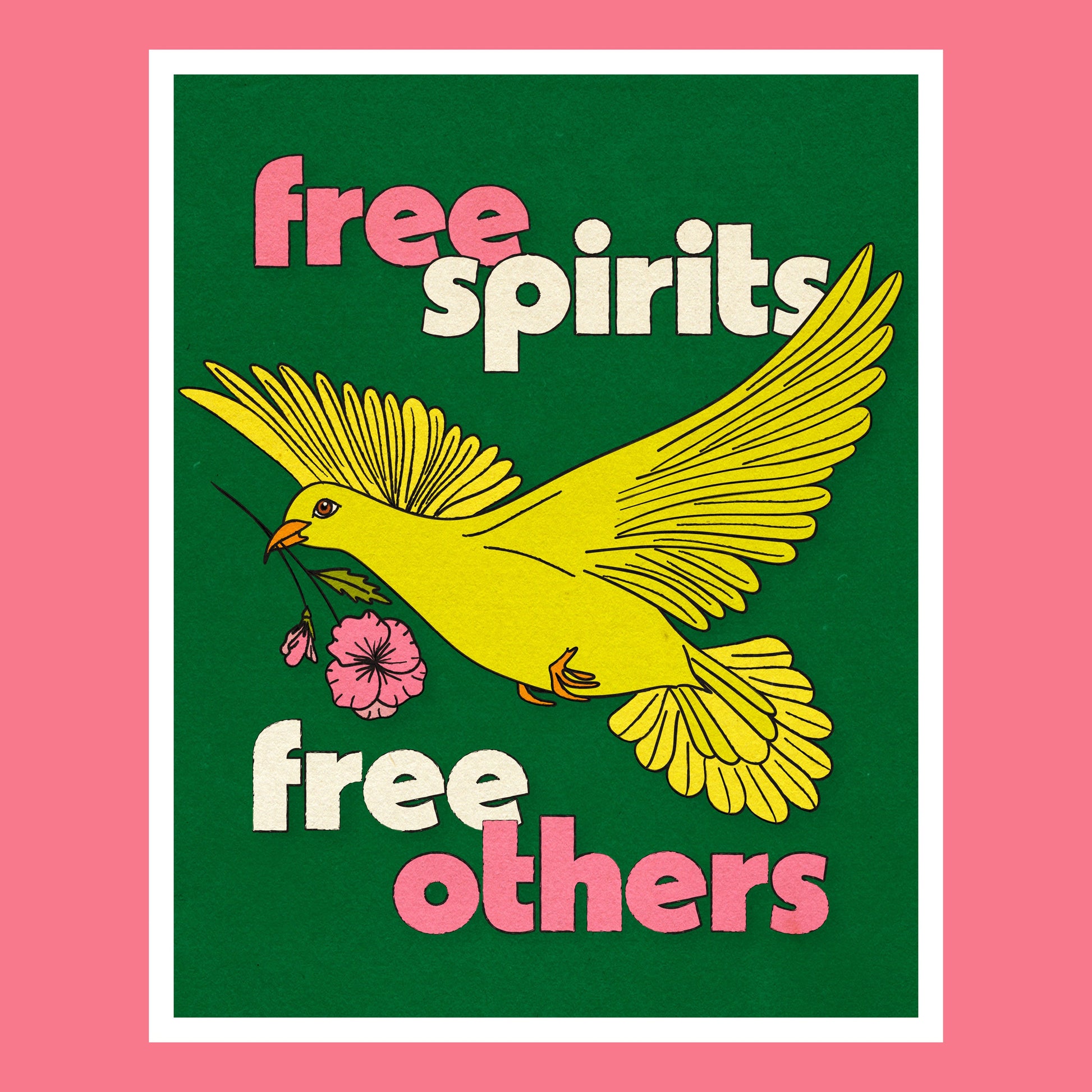 Free Spirits Free Others - Art Print Art Print by Posse Paper Goods