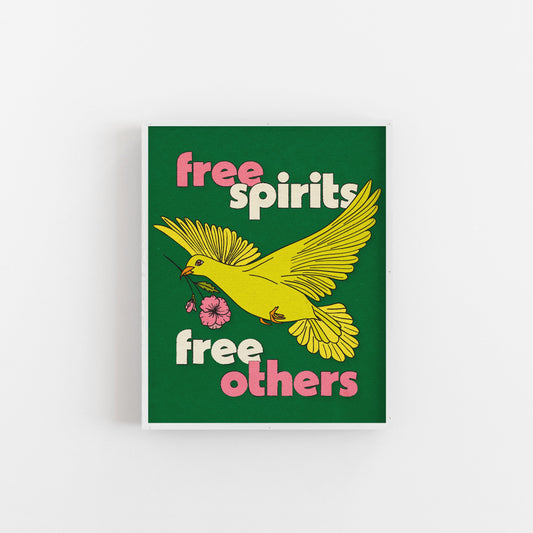 Free Spirits Free Others - Art Print Art Print by Posse Paper Goods