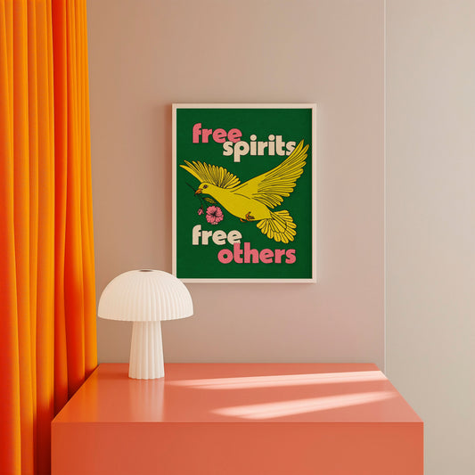 Free Spirits Free Others - Art Print Art Print by Posse Paper Goods