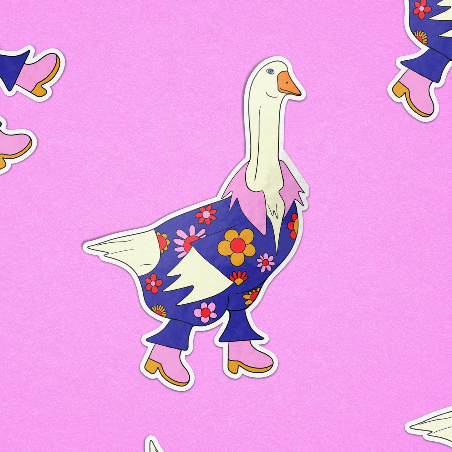 Groovy Goose Sticker Sticker by Posse Paper Goods