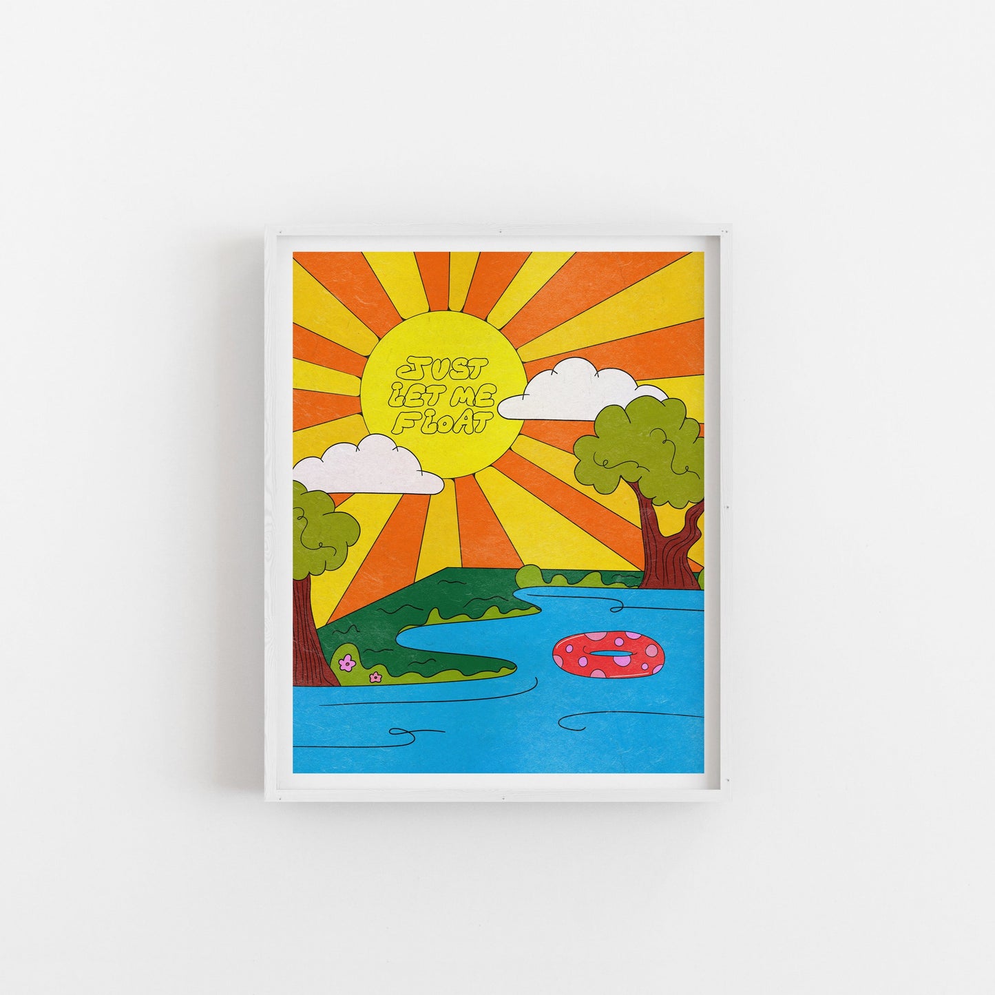 Let Me Float - Art Print Art Print by Posse Paper Goods