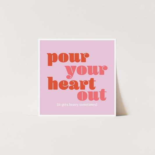 Pour It Out - Art Print Art Print by Posse Paper Goods