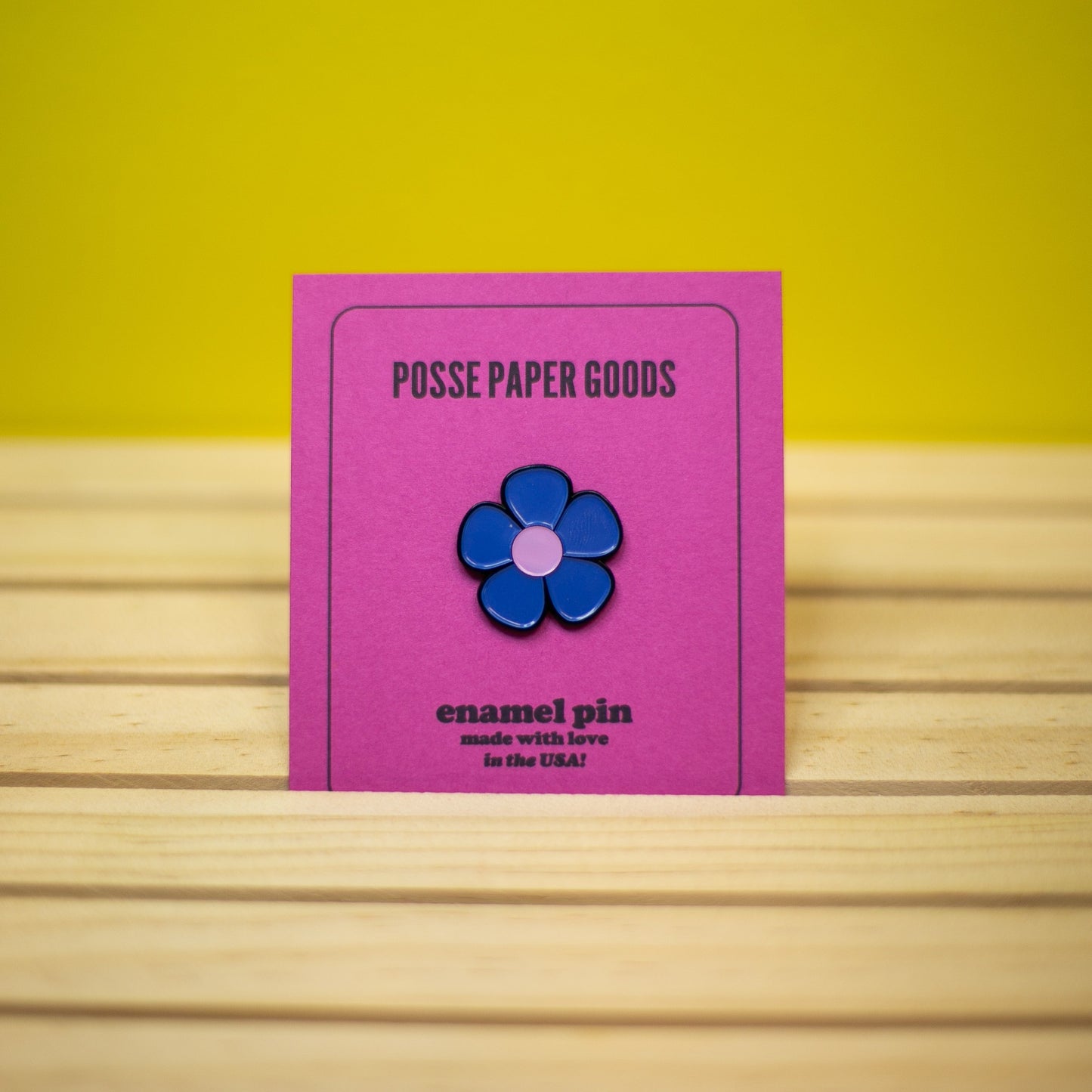 Purple Flower - Enamel Pin Enamel Pins by Posse Paper Goods