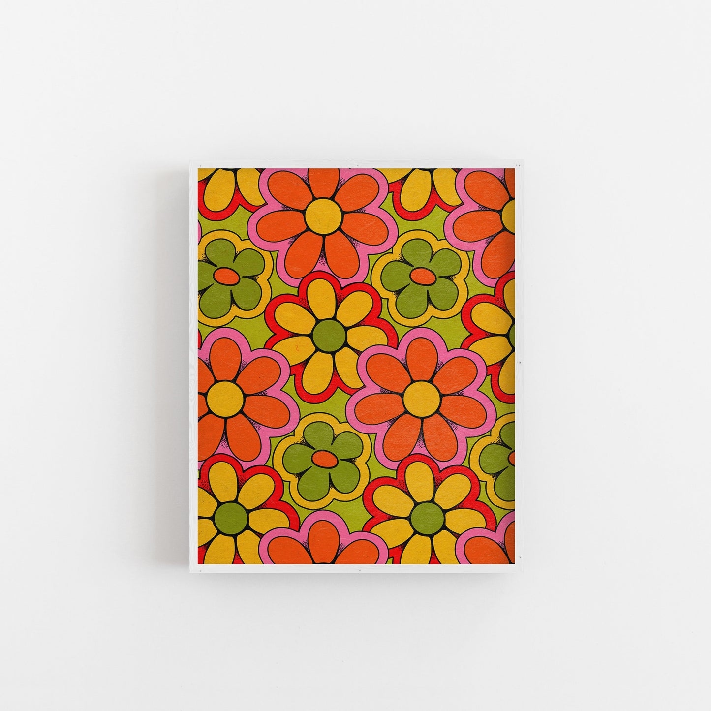 Retro Flowers - Art Print Art Print by Posse Paper Goods