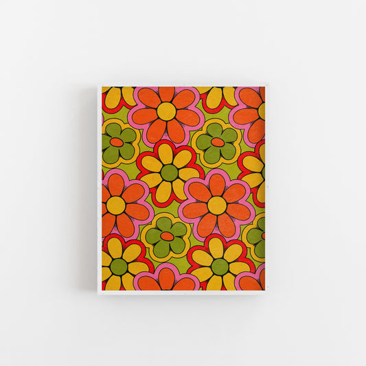 Retro Flowers - Art Print Art Print by Posse Paper Goods