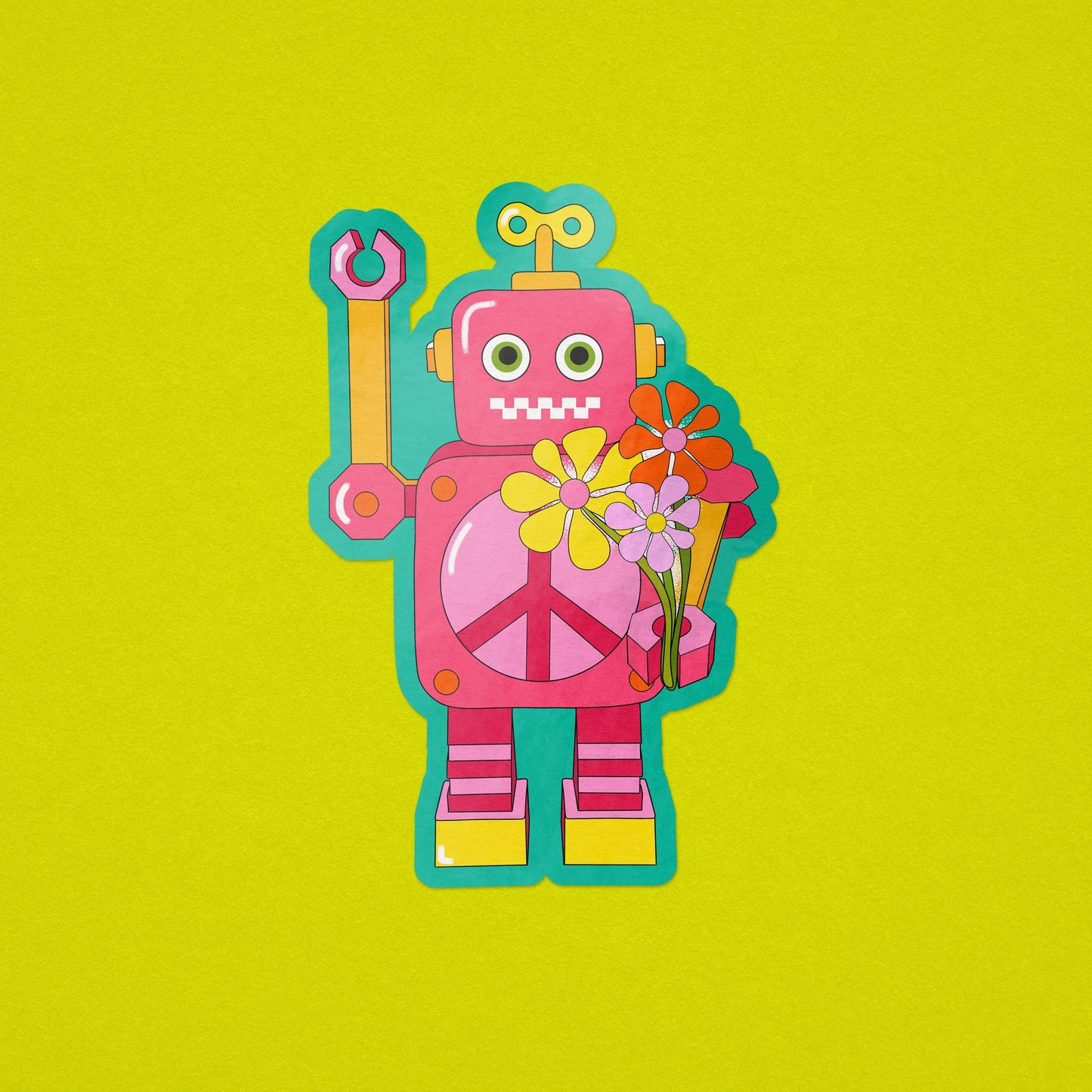 Robot Sticker Sticker by Posse Paper Goods
