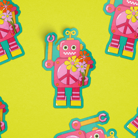 Robot Sticker Sticker by Posse Paper Goods
