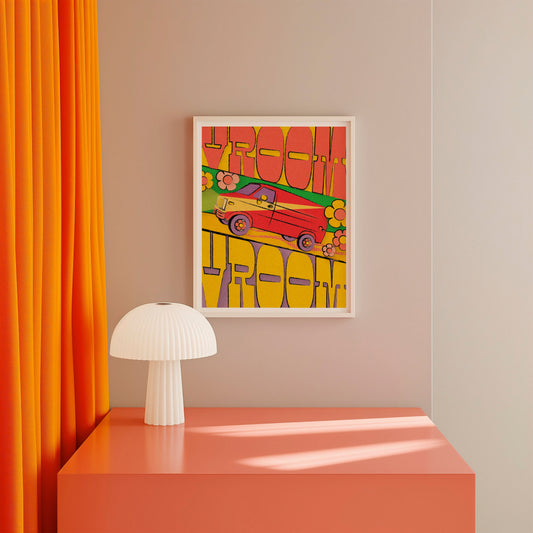Vroom Vroom Van - Art Print Art Print by Posse Paper Goods