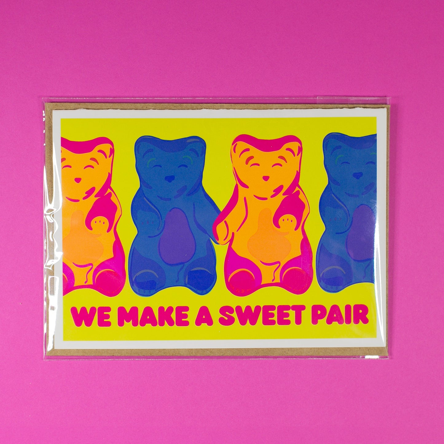 We Make a Sweet Pair | Gummy Bears Greeting Card Cards by Posse Paper Goods