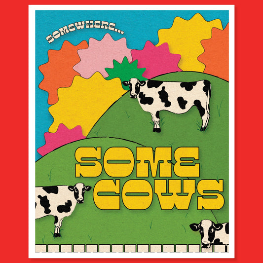 Cows Art Print by Posse Paper Goods