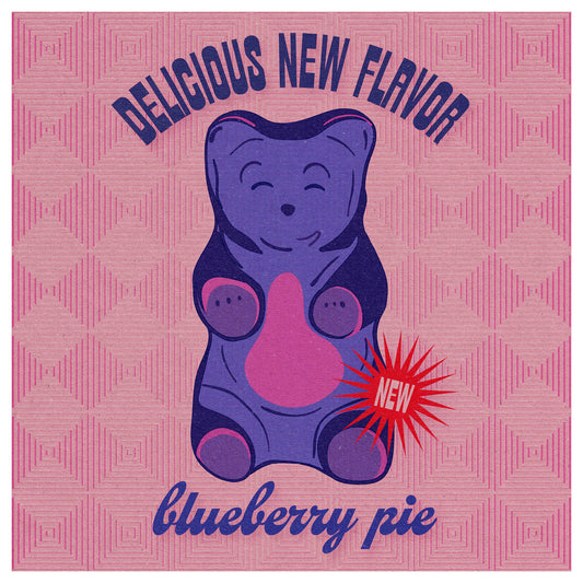 New Flavor Gummy Art Print by Posse Paper Goods