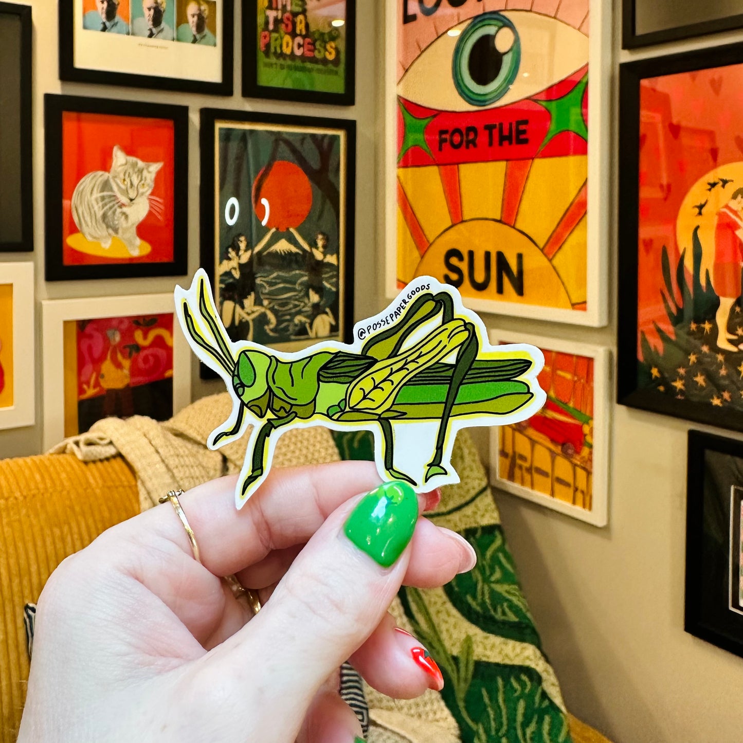 Grasshopper Sticker