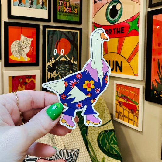 Groovy Goose Sticker