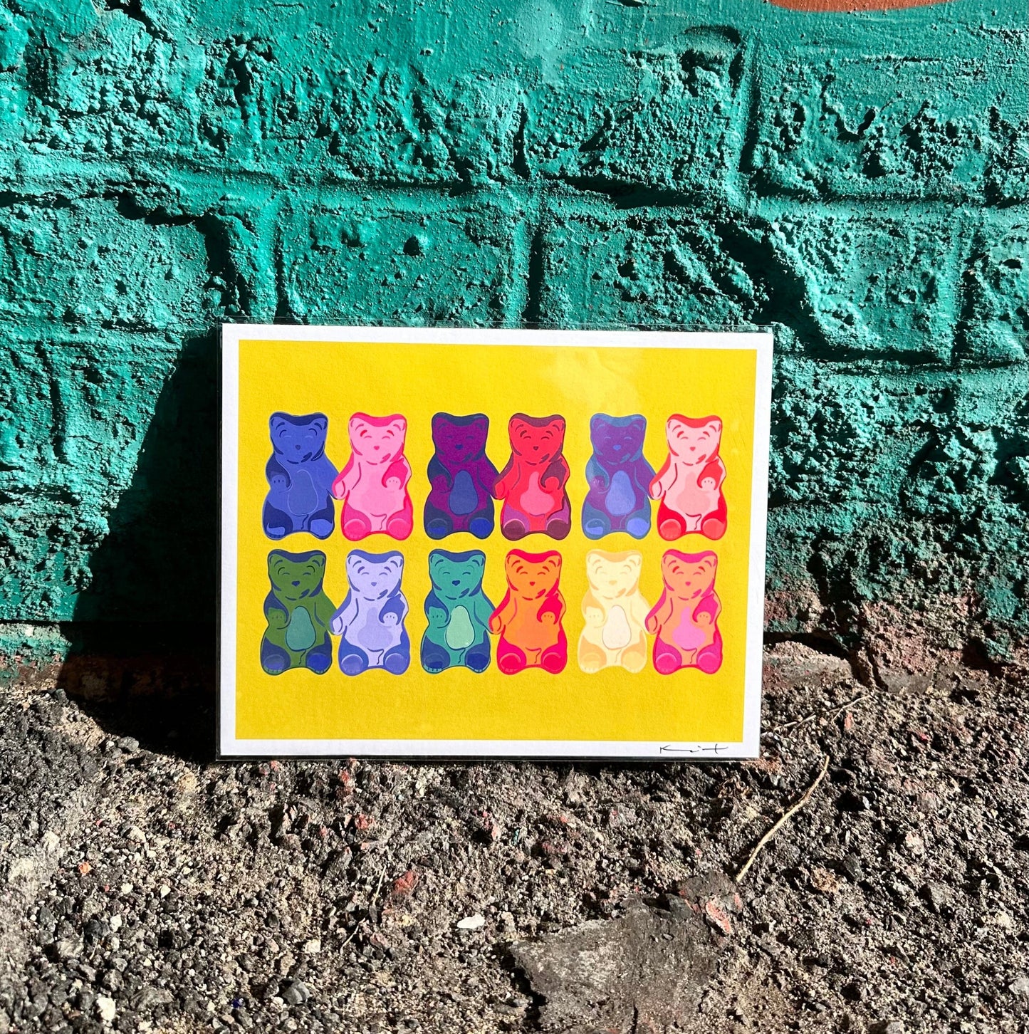 Armed and Delicious | Gummy Bears Art Print Art Print by Posse Paper Goods