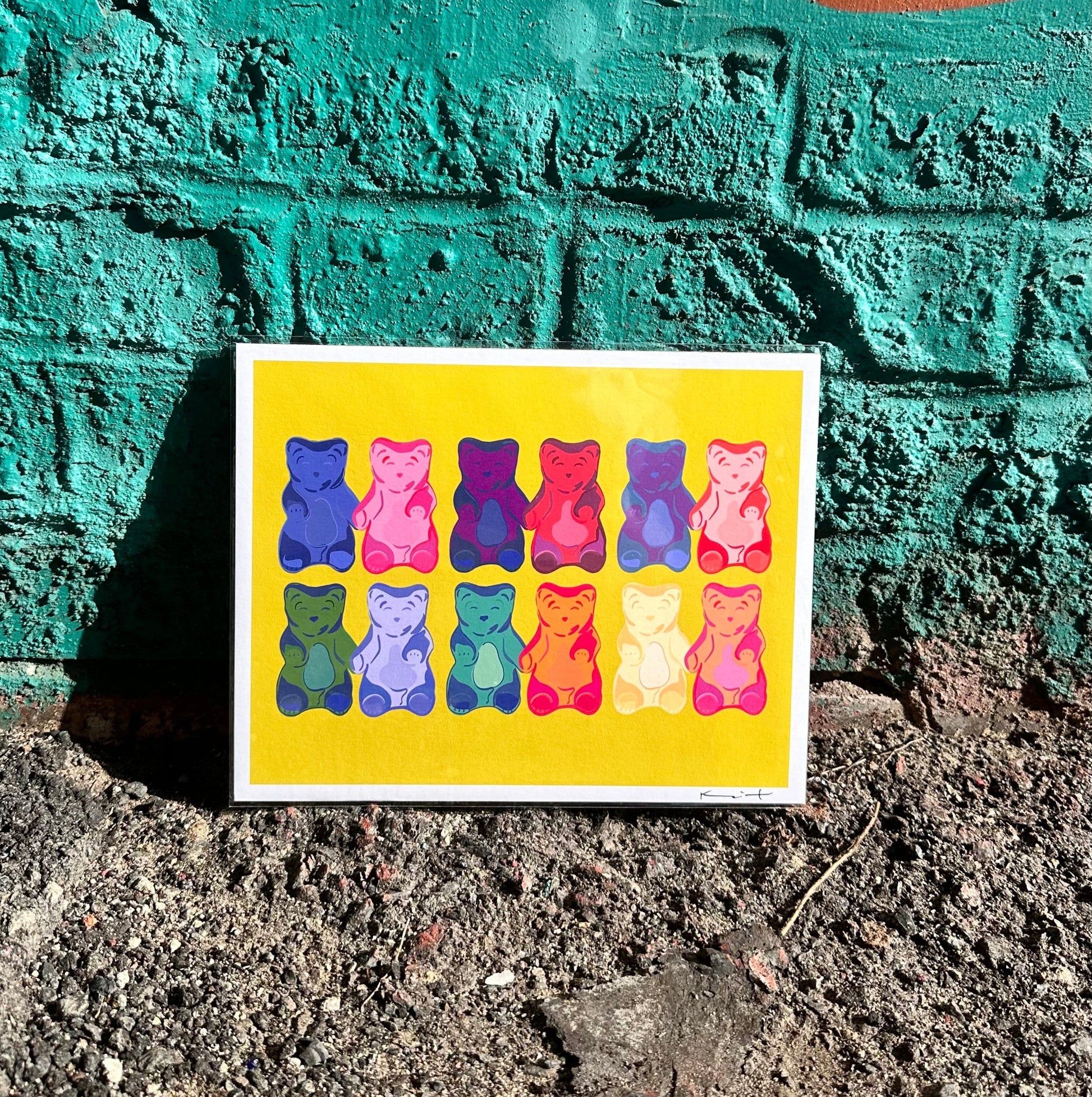 Armed and Delicious | Gummy Bears Art Print Art Print by Posse Paper Goods