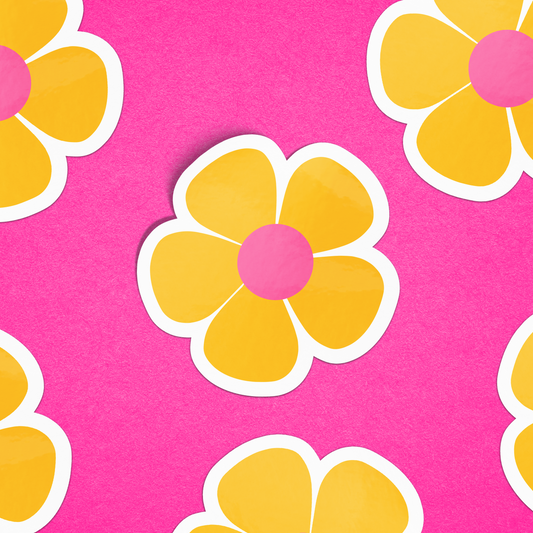 Yellow Flower Sticker