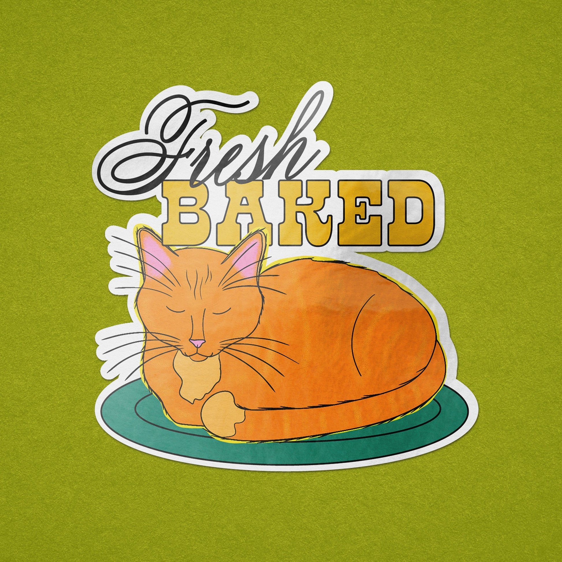 Cooked Fresh Sticker Fresh Baked Sticker – Posse Paper Goods