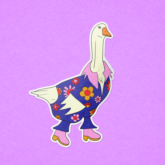 Groovy Goose Sticker