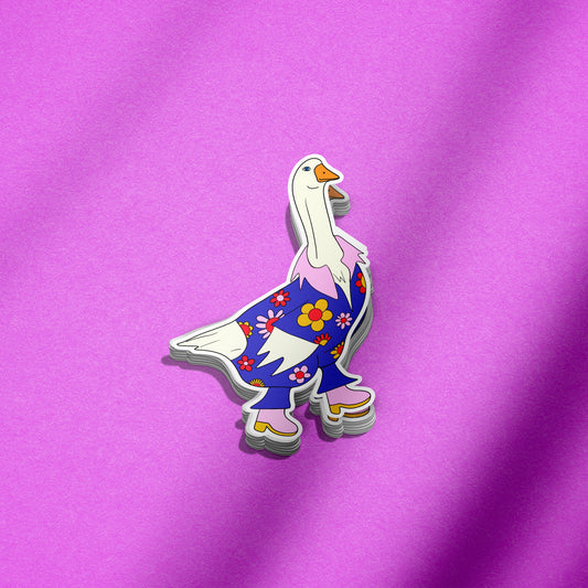 Groovy Goose Sticker