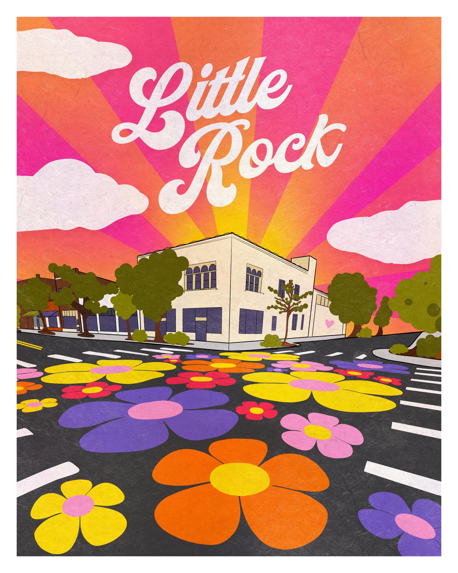 Little Rock - Limited Art Print (Arkansas) Art Print by Posse Paper Goods