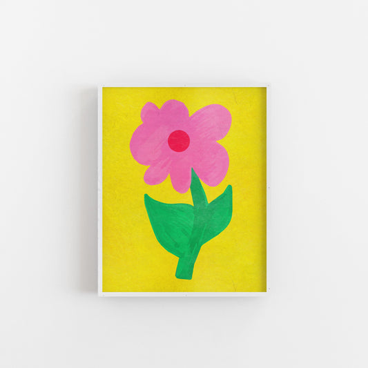 Pink Flower - Art Print Art Print by Posse Paper Goods