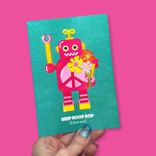 Beep Boop Bop (I Love You) | Robot Mini Print (Goof)