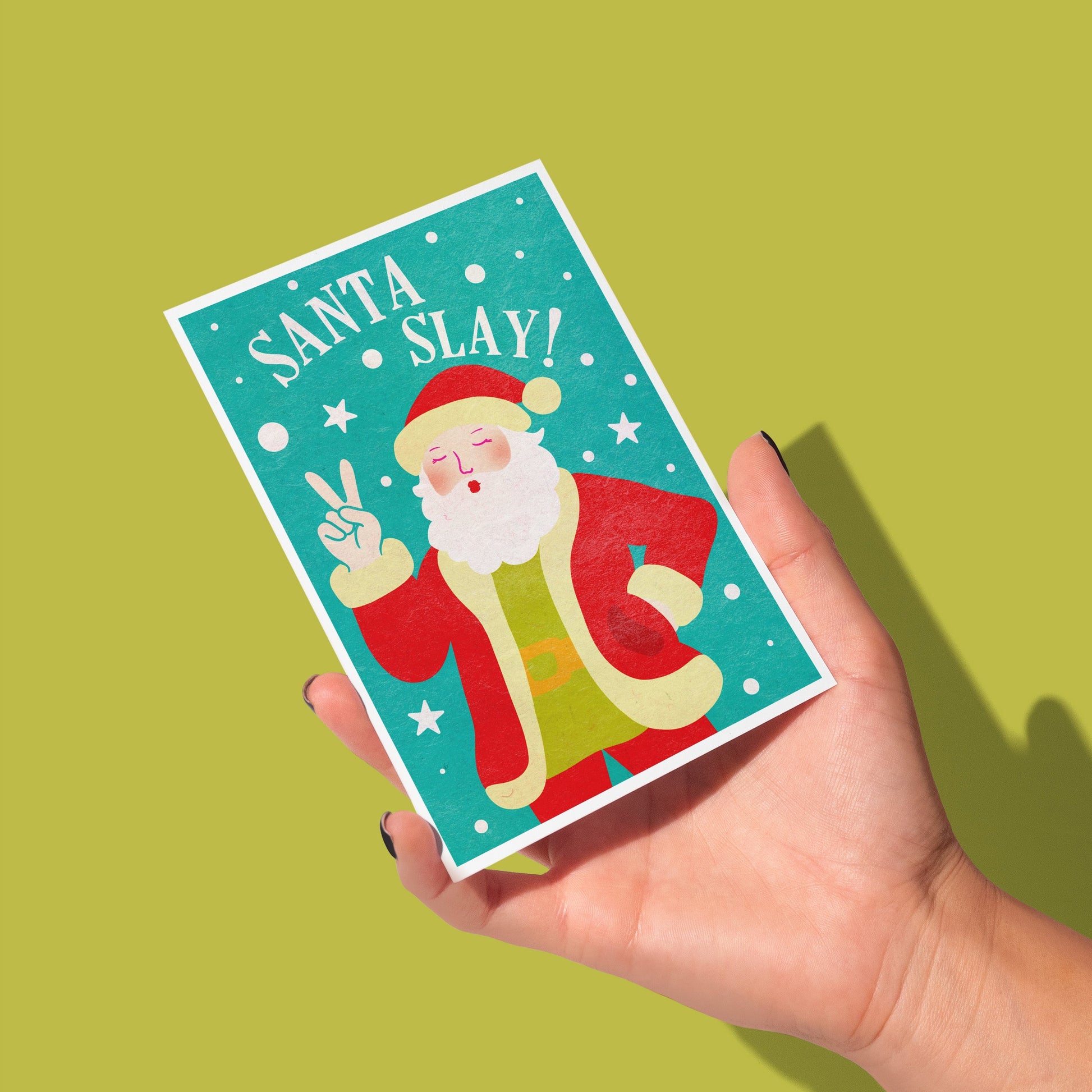 Santa Slay! | Christmas Greeting Card Cards by Posse Paper Goods