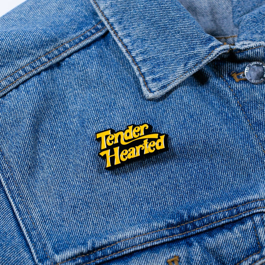 Tender Hearted Pin Enamel Pins by Posse Paper Goods
