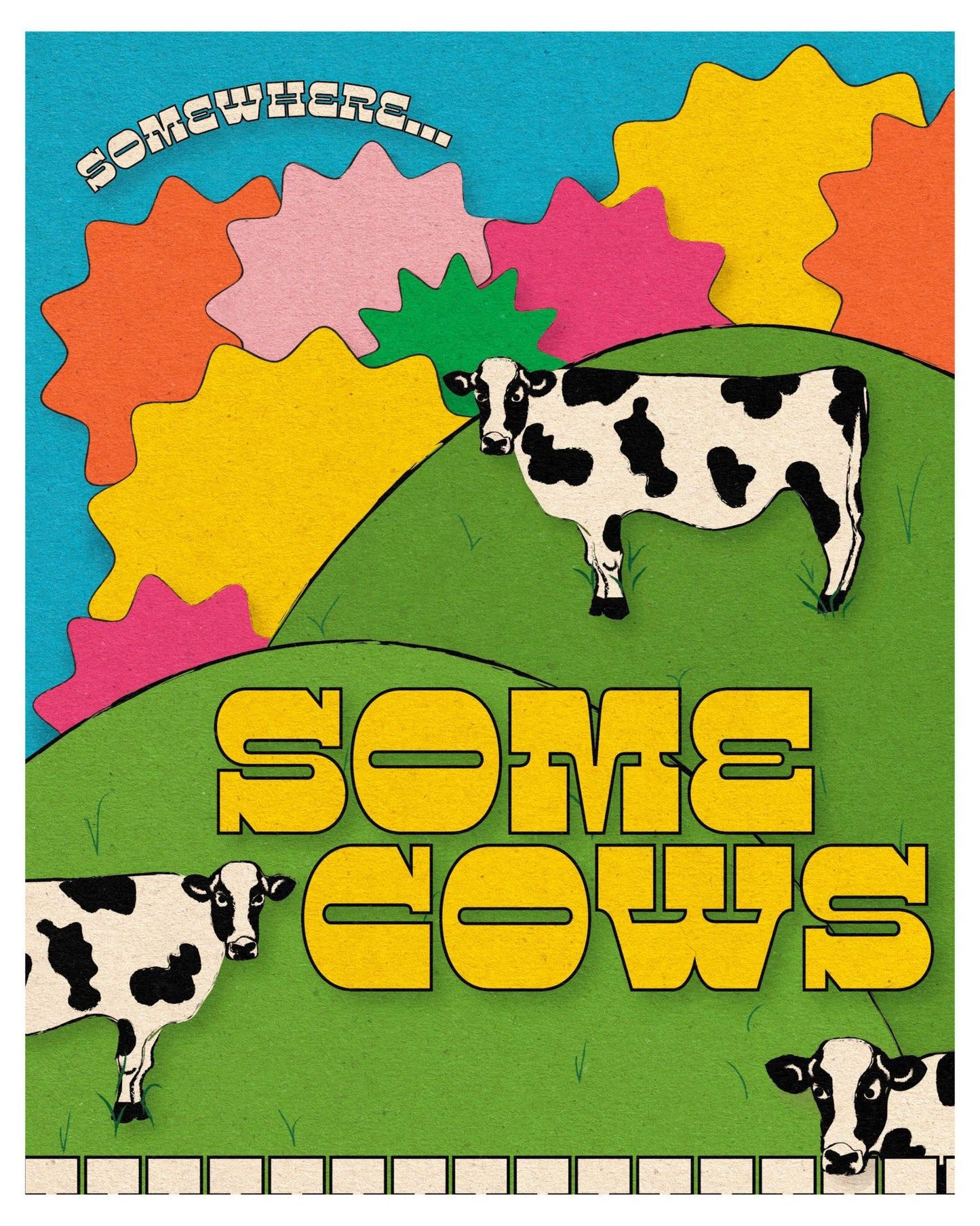 Cows Art Print by Posse Paper Goods