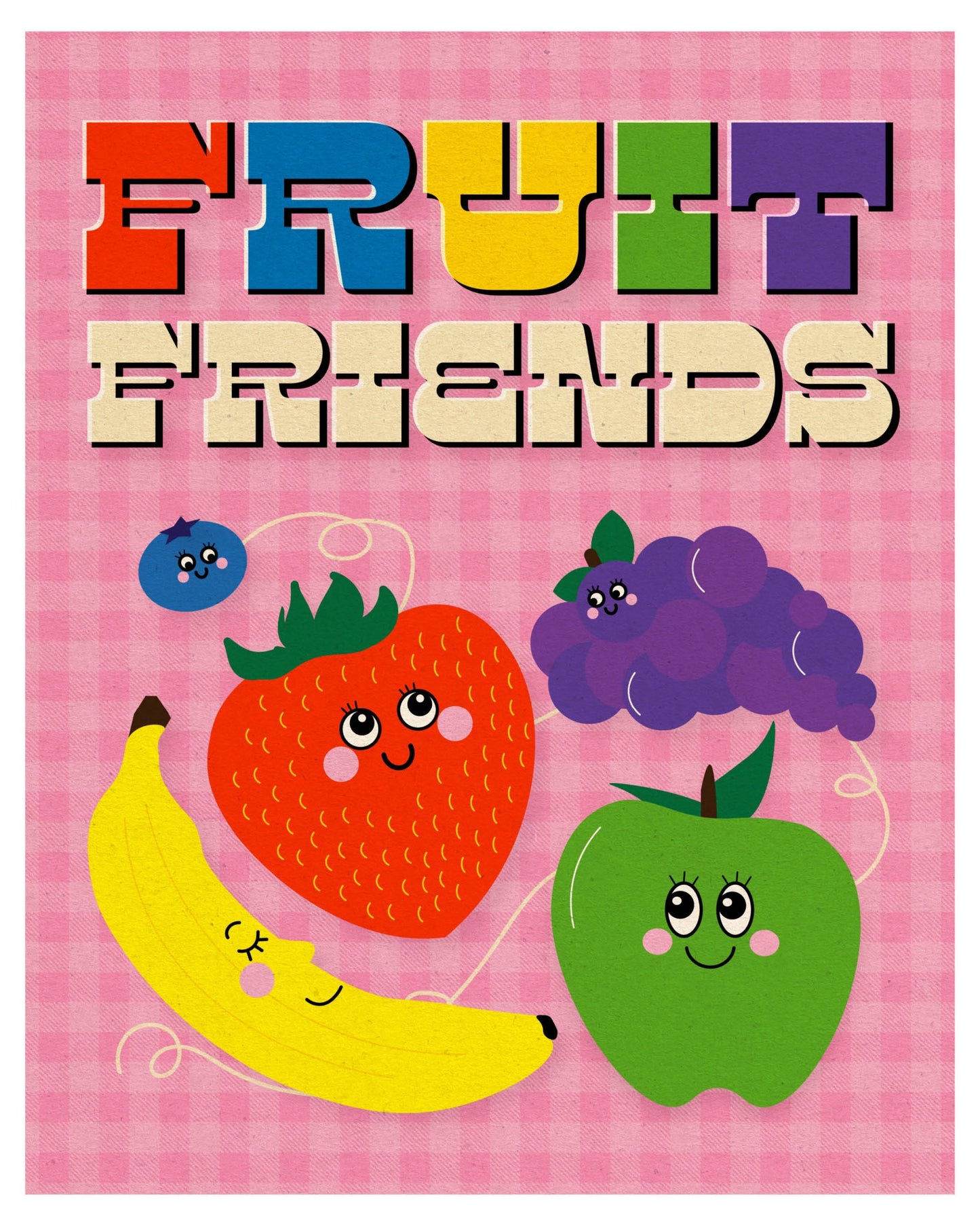 Fruit Friends Art Print by Posse Paper Goods