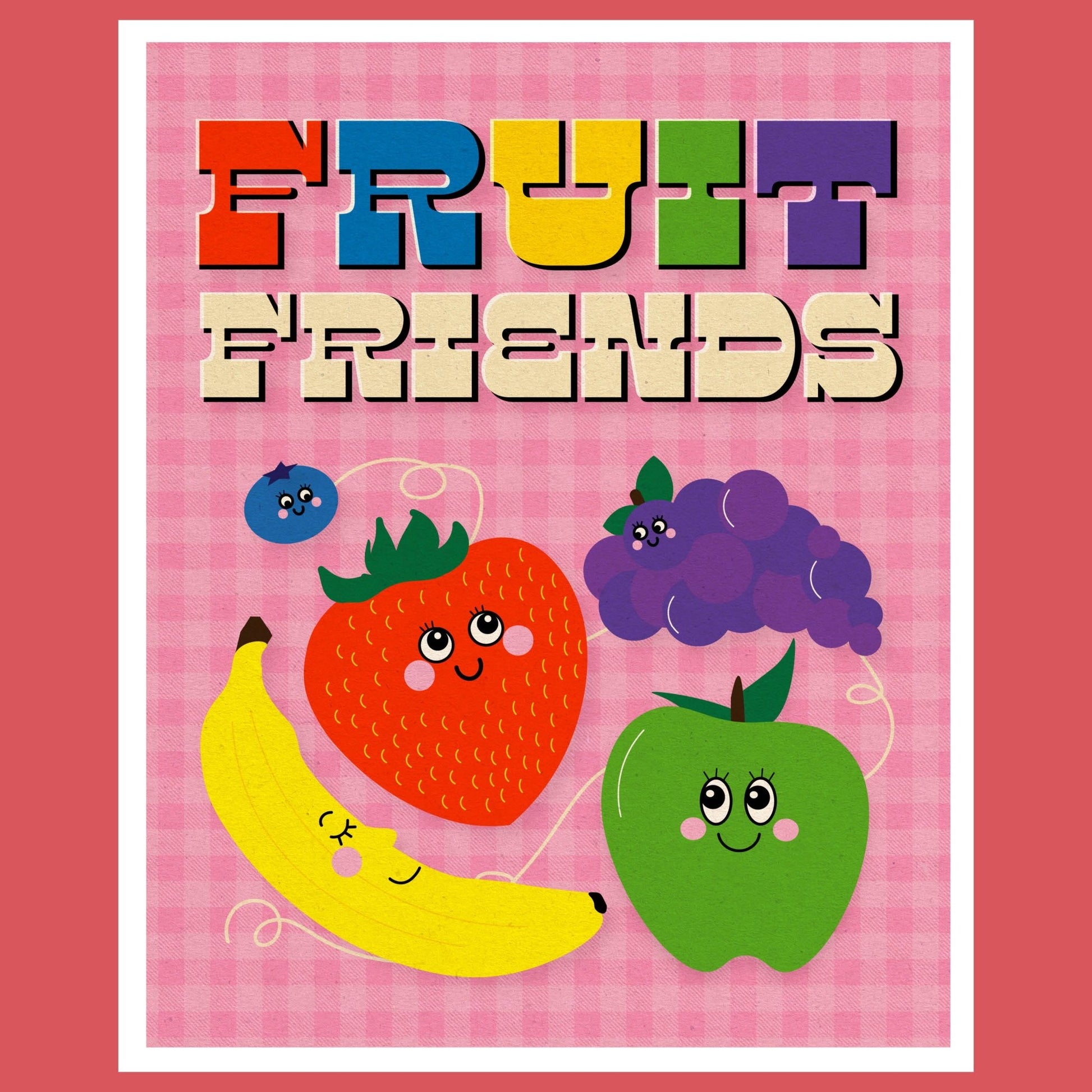 Fruit Friends Art Print by Posse Paper Goods