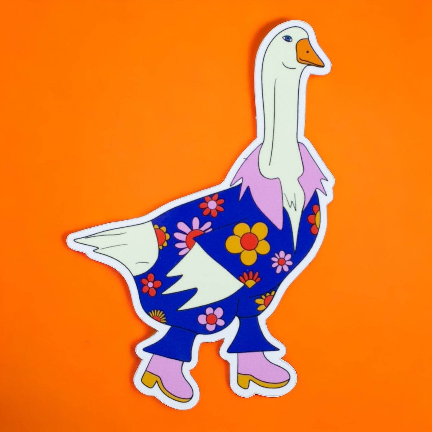 Groovy Goose Sticker Sticker by Posse Paper Goods