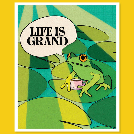 Life is Grand Art Print by Posse Paper Goods