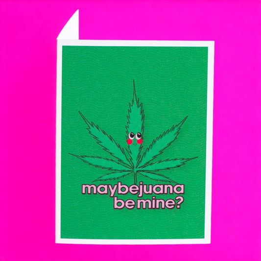 Maybejuana Be Mine? - Valentine's Card Cards by Posse Paper Goods