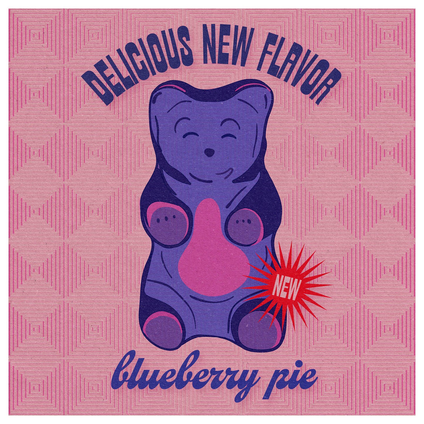 New Flavor Gummy Art Print by Posse Paper Goods