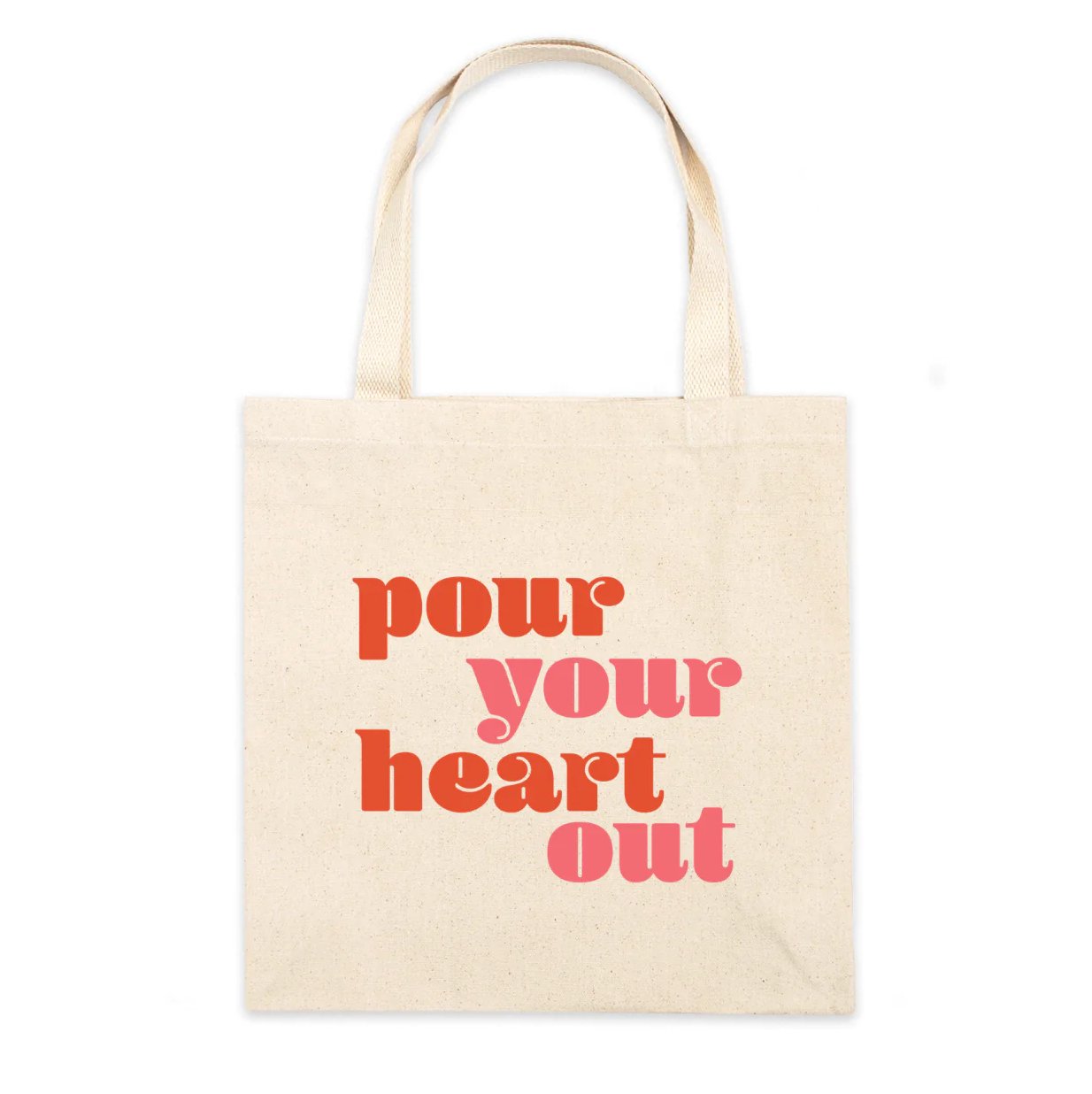 Pour Your Heart Out Tote Bag Tote Bag by Posse Paper Goods