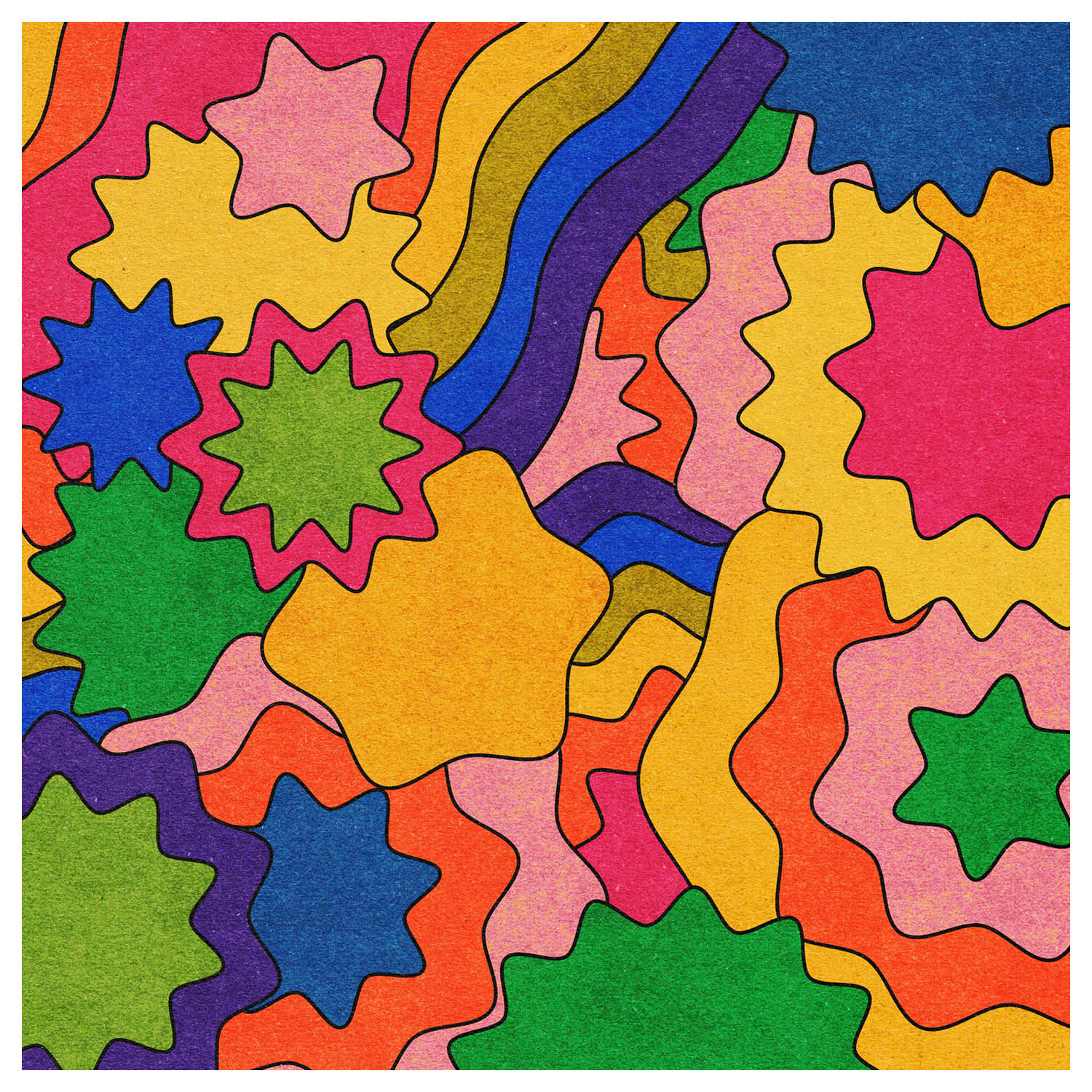 Rainbow Bloom Art Print by Posse Paper Goods